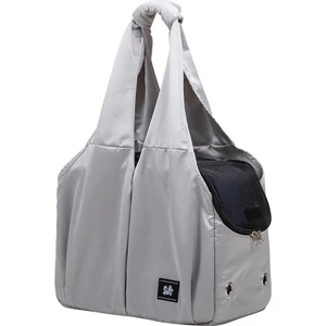 Gri Köpek Taşıma Çantası Pet Yumuşak Çanta Taşıyıcı Küçük Orta Kedi Köpek Nefes Seyahat Çantası Hafif Omuz Çantası Açık Taşıma Çantası (Yurt Dışından)