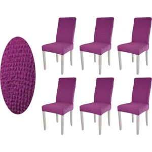 Güzelevim Tekstil Bürümcük Lastikli 6'lı Sandalye Kılıfı Sandalye Örtüsü GZL00000267