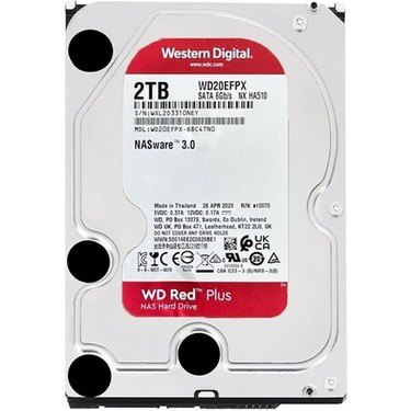 新品 Logitec LHD-WD20EFRX 2TB HDD 2台（計4TB） WD 2 Tb Wd 3.5 Red Sata3 5400RPM 64MB WD20EFPX (Resmı Dıst Fiyatı