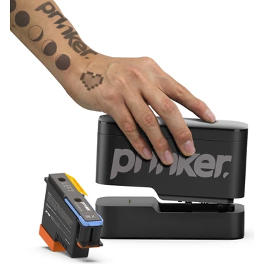 Airbrush Tattoo Prinker S Blackk Set 3D Tattoo Printer Geçici Dövme