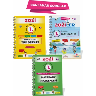 Zoziler 1. Sınıf  Bulmacalarla Tüm Dersler - Matematik Soru Bankası - Matematik