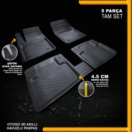 Skoda Superb 2008 Universal Otogo 3D Havuzlu Paspas fiyatları