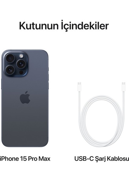 iPhone 15 Pro Max 512 GB (Apple Türkiye Garantili) Sıfırdan Farksız Ürün