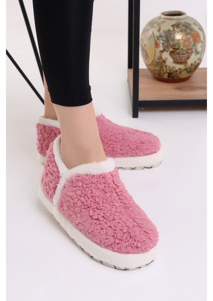 Pwr EB085 Kadın Peluş Kışlık Panduf Ev Botu Pofuduk Ev Ayakkabısı fiyatları