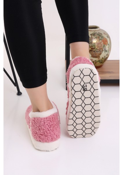 Pwr EB085 Kadın Peluş Kışlık Panduf Ev Botu Pofuduk Ev Ayakkabısı modelleri