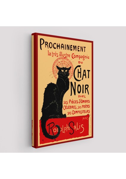 Siyah Kedi Tablosu - Le Chat Noir Theophile STEINLEN-6431