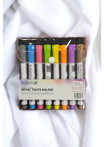 Mini Beyaz Tahta Kalemi Buzdolabı Magnet Kalemi Yazı Tahtası Kalemi 8'li Set fırsatları