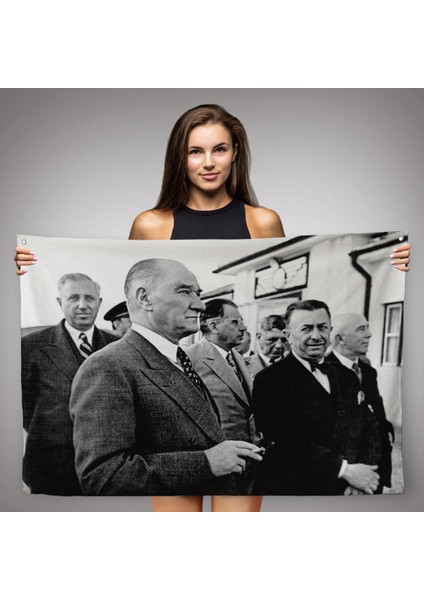 Atatürke Bakan Şükrü Kaya Dekoratif Duvar ÖRTÜSÜ-HALISI-6637 fiyatları