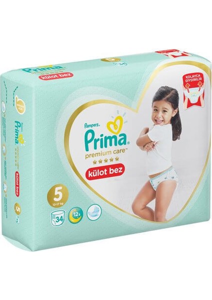 Premium Care Külot Bebek Bezi 5 Beden 34 Adet