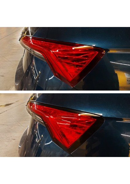 Skoda Scala Stop Çerçeve Sticker Kolay Uygulama Hazır Kesim Birebir Uyum / Mat Siyah indirimleri