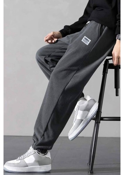 Genıus Store Erkek Polar Kumaş Oversize Erkek Eşofman Altı modelleri