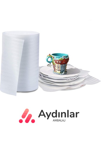 50 Metre Şilte Tabak Arası Bardak Sarma Cam Sarma Şiltesi Taşıma Taşınma Ambalaj Malzemesi 30CM