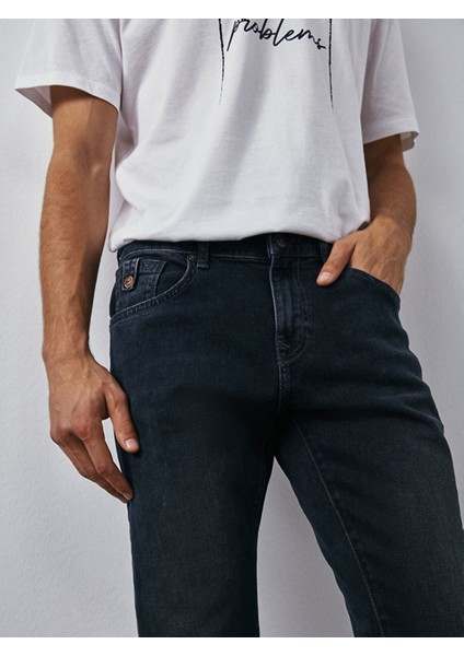 Erkek Joshua Dar Paça Düşük Bel Jean Pantolon fırsatları