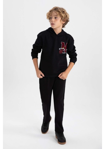 Erkek Çocuk NBA Miami Heat Oversize Fit Kapüşonlu Kalın Sweatshirt A5532A823WN indirimleri