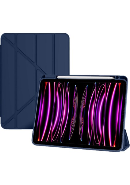 Apple iPad Air 3 / Pro 10.5" Kılıf Grafiti Şeffaf Kalem Bölmeli 2019 2020 2021