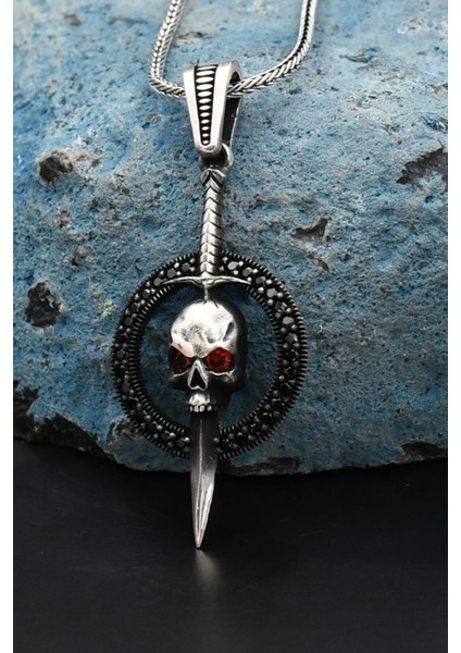 Gümüş Kurukafa 925 Ayar Gümüş Kolye Zincir indirimleri