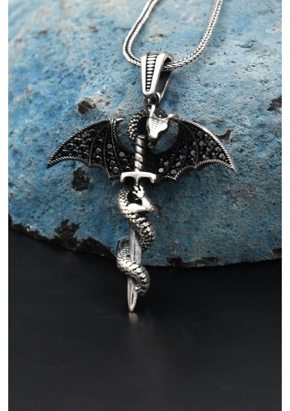 Gümüş Tıp Simgeli Sağlıkçı 925 Ayar Gümüş Kolye Zincir fırsatları