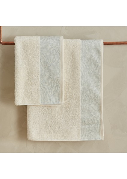 Edna 4 Parça Hamam Seti Off White Mint modelleri