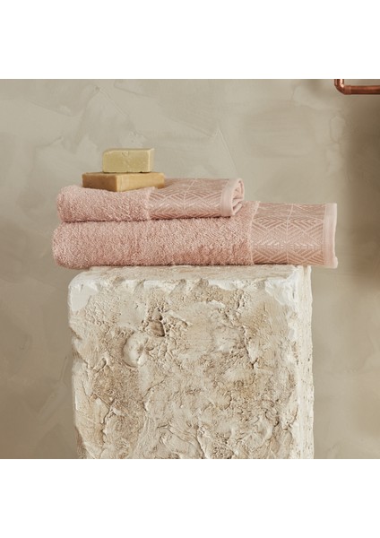 Lucia 4 Parça Hamam Seti Off White Gri
