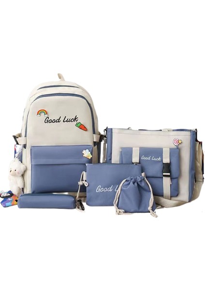 Beş Parça Büyük Kapasitet Öğrenci Arka Paketi (Yurt Dışından)