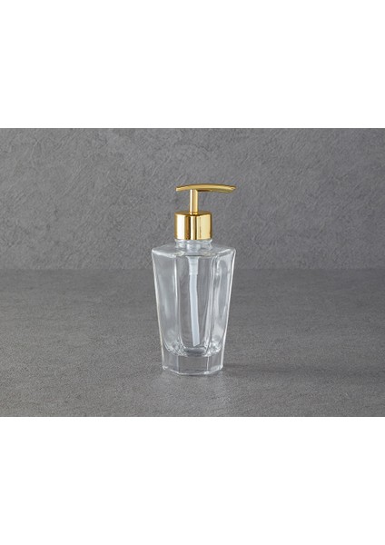 Diamond Cam Banyo Sıvı Sabunluk 9X9X16,5CM Şeffaf