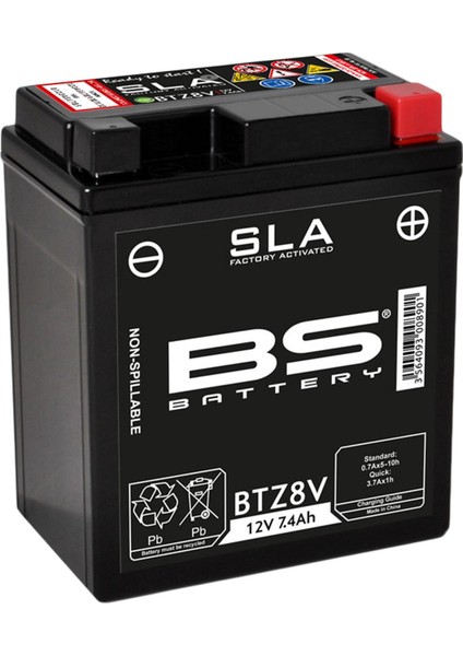 BTZ8V Sla 2018-2020 Honda PCX150 Uyumlu Akü Jel Akü