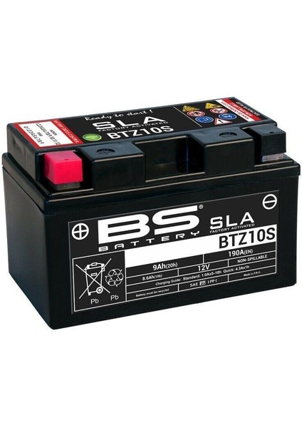 BTZ10S Sla 2015-2023 Kawasaki Ninja H2 Uyumlu Akü Jel Akü