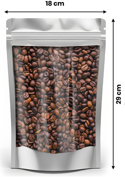 Metalize Doypack Pencereli Kilitli 18X29 cm 500 Adet fiyatları