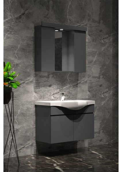 Yıldız Banyo Dolabı Takımı 75CM Asma Komple Renkli fiyatları