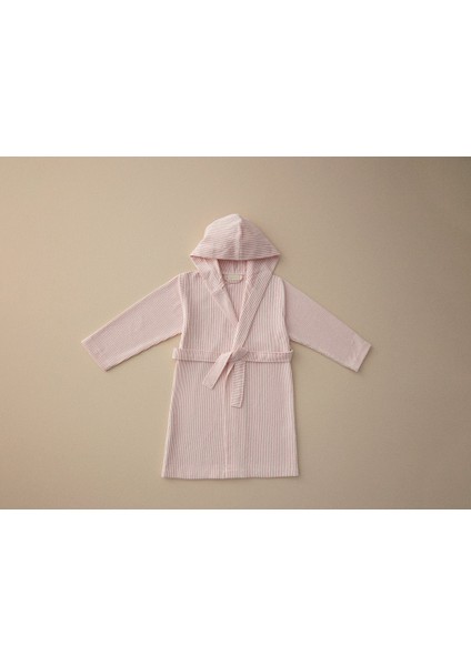 Çocuk Bornoz 4-6 Yaş Pembe