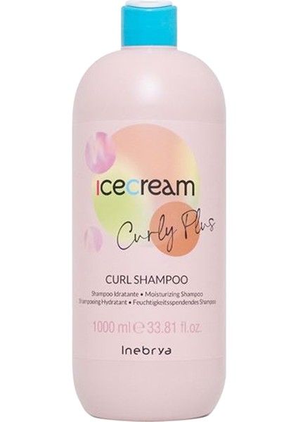 Ice Cream Curl Plus Kıvırcık Saçlar İçin Nemlendirici Şampuan 1000 ml
