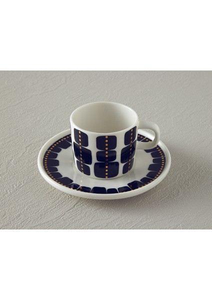 Modern Feel Bone Porselen 4 Parça 2 Kişilik Kahve Fincan Takımı 90 ml Siyah fiyatları