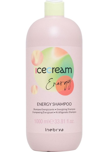 Ice Cream Energy Zayıf ve Ince Saçlar İçin Enerji Veren Şampuan 1000 ml