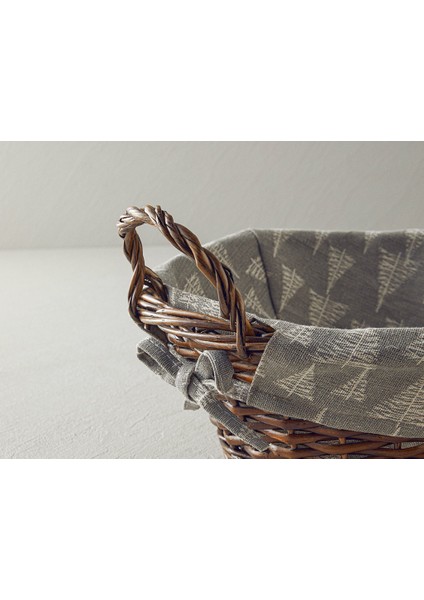 Linear Hasır Ekmek Sepeti 30 cm Gri fiyatları