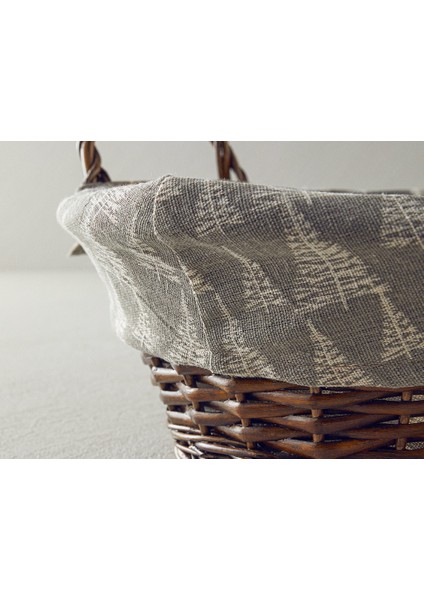 Linear Hasır Ekmek Sepeti 30 cm Gri modelleri