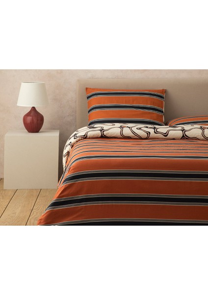 Abstract Art Dijital Baskılı Soft Cotton Tek Kişilik Nevresim Seti 160X220 cm Bej fiyatları