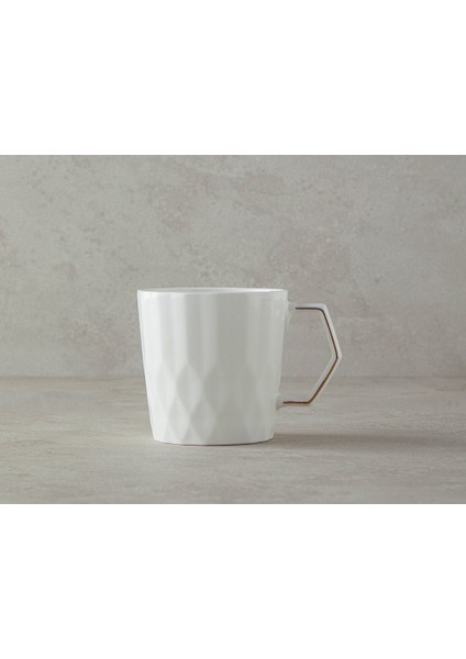 Hestia New Bone China Kupa 350 ml Beyaz