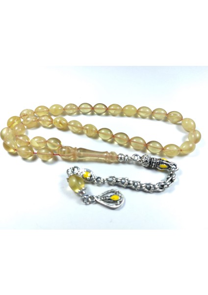 Alman Gümüş Püskül Kombinli Sıkma Kehribar Model No 3327