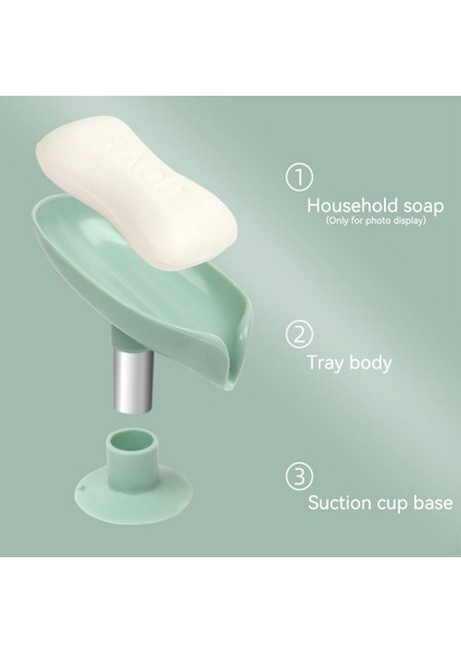 11 Yaprak Şekli Sabunluk Sabun Kutusu Drenaj Banyo Aksesuarları Sabunluk Vantuz Sabunluk Tepsi Banyo Sabunu Konteyner (Yurt Dışından)