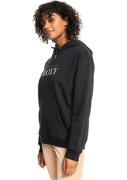 Surf Stoked Hoodıe Brushed Antrasit Kadın Sweatshirt