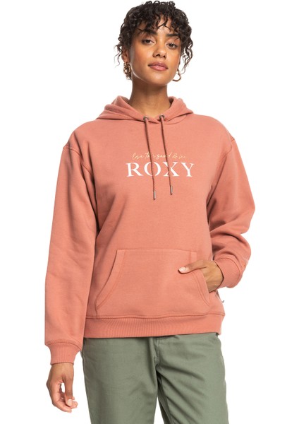 Surf Stoked Hoodıe Brushed Siyah Kadın Sweatshirt