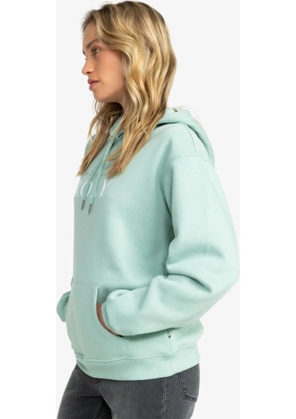 Surf Stoked Hoodıe Brushed Mavi Kadın Sweatshirt