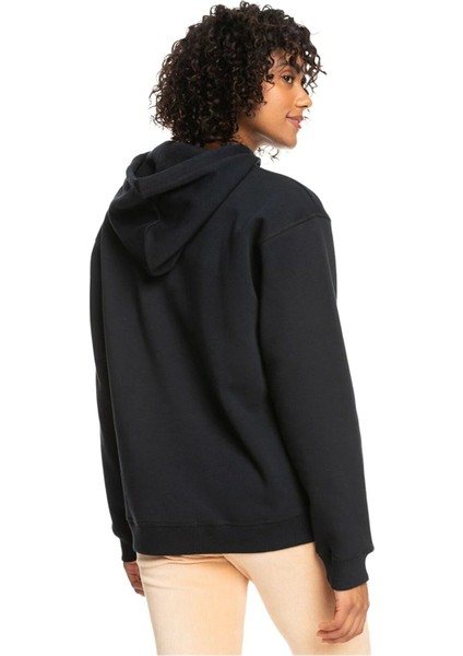 Surf Stoked Hoodıe Brushed Antrasit Kadın Sweatshirt fırsatları