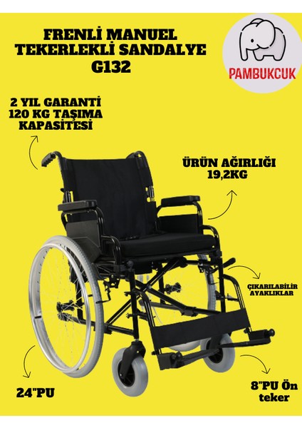 Fonksiyonel Tekerlekli Sandalye G130