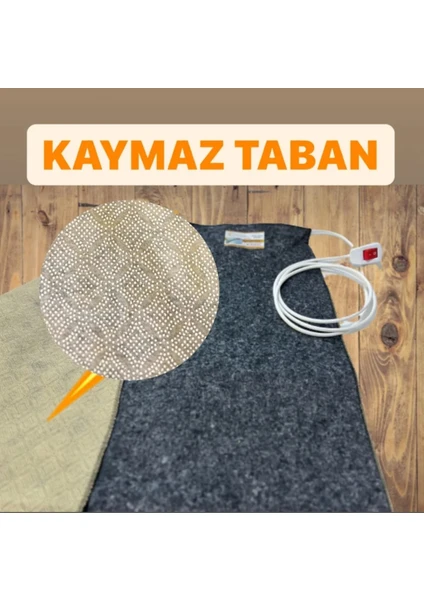 Ömser Hot Kaymaz Taban Yeni Nesil 6 M²   180 x 300 cm Keçeli Halı Altı Isıtıcı