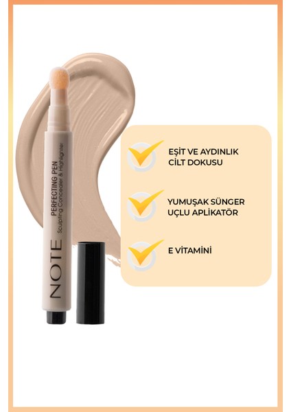 Perfecting Pen Aydınlatıcı ve Kapatıcı Kalem 03 Light Beige