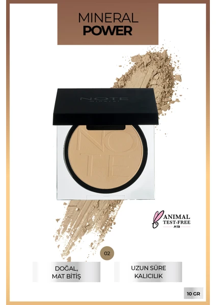 Mineral Powder Mat Bitişli Toz Yüz Pudrası 02