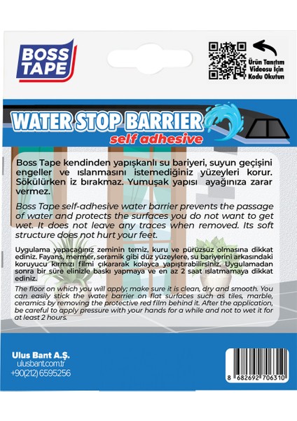 Duş, Kapı Eşiği, Mutfak Tezgahı Etrafı Su Kesici Bariyer Siyah - 1 Metre modelleri