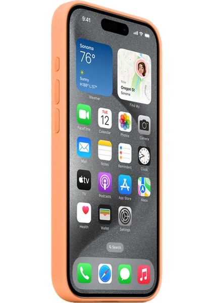 Magsense IPHONE 15 Pro Orange Kapak