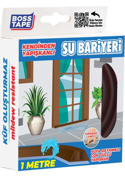 Duş, Kapı Eşiği, Mutfak Tezgahı Etrafı Su Kesici Bariyer Kahverengi 1 Metre fiyatları